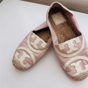 Tory Burch Pink Espadrille Flats